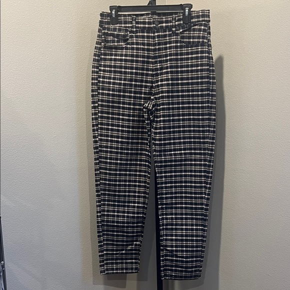 American Eagle Outfitters Black and White Checkered Chinos NWOT - Picture 1 of 4